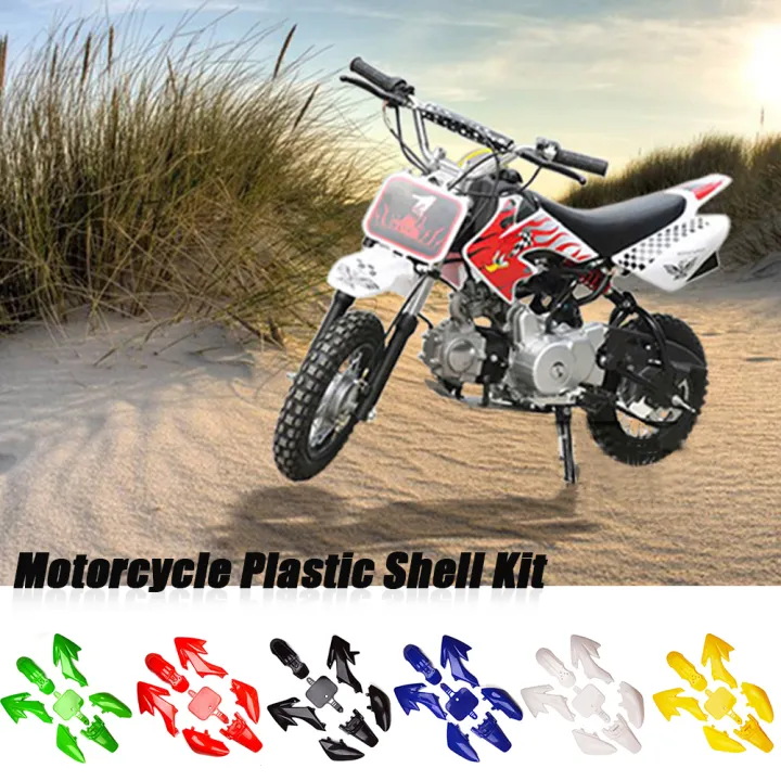 Kit Corpo Carenatura Per CRF50 XR50 E Pit Bike 50cc-140cc - Plastica, Colore Arancio Con Bianco - Foto 9