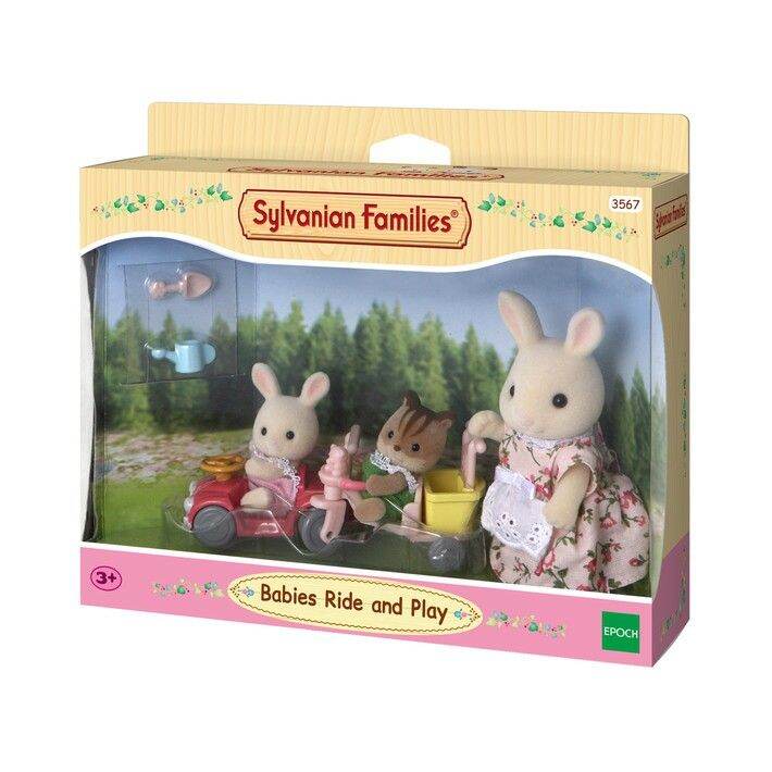 sylvanian-families-babies-ride-and-play-ซิลวาเนียน-แฟมิลี่-ชุดจักรยานรถเข็นสำหรับเด็กซิลวาเนียน