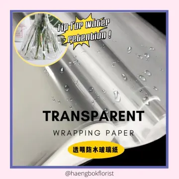 STOBOK Transparent Cellophane Wrap Roll 2.5 Mil Thickness Clear Wrapper  Roll 43x3000cm Clear Cellophane Bags for Wrapping Gift Baskets Arts & Crafts