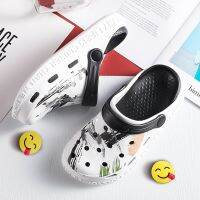 36-45 Mens Mules &amp; Clogs Summer Sandals Couples Eva Mixed Colors Face Beach Slippers Male Garden Shoes Zapatos Hombre Hy24