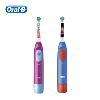 Oral B Kid แปรงสีฟันไฟฟ้า หมุนได้ ทําความสะอาดฟัน ขนแปรงนุ่ม สําหรับเด็ก พร้อมตัวจับเวลา 2 นาที พร้อมไส้เติมของขวัญพิเศษ