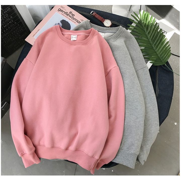 women-korean-long-sleeves-sweater-pure-color-oversized-thick-sweaters