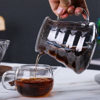 {Xiaoyi Coffee} Pour Over Coffee Set V60 Dripper 500Ml Server Glass Funnel Drip Maker Filter Brewing Cup W/ Wood Holder