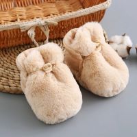 Winter Baby Socks Baby Boy Girl Booties Fluff Soft Toddler Shoes First Walkers Anti-slip Warm Newborn Infant Crib Shoes