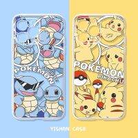 Suitable For Cute Cartoon Pokémon Phone Case iPhone 14 Pro Max 13 12 Mini 11 XS XR X 8 7 Plus 6S 6 SE All-Inclusive Transparent