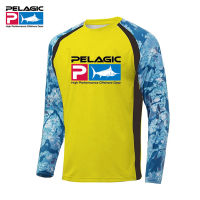 Pelagic สวมตกปลาเสื้อแขนยาวอาทิตย์ป้องกันรังสียูวีย์ Upf 50เสื้อผ้าระบายอากาศตกปลาเสื้อผ้า