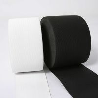 XUNZHE 10 m White and Black Woven Flat Knitted Rubber Craft Sewing Elastic Cord Elastic Tape Sewing Stretch From 1cm 2cm 3cm 4cm