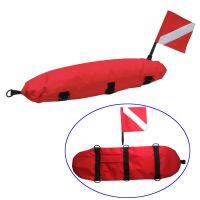 Scuba Diving Inflation Torpedo Buoy Signal Float Ball with Diving Flag Freediving Gear Equipment