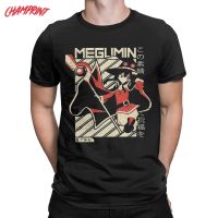 Fun Megumin Konosuba Kono Subarashii Tshirt Men Cotton T Shirts Cartoon Tee Shirt Clothes 100% cotton T-shirt