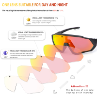 HotPhotochromic 2023สีแดงสีฟ้าใหม่ขี่จักรยานแว่นกันแดดกีฬาจักรยานแว่นตาขี่จักรยาน MTB แว่นตาแว่นตาจักรยานประดับแว่นตา