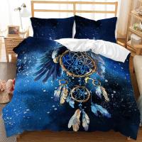 Evich Bohemian Dream Catcher 3D Print Bedding Set Twin Full Queen King 220x240 Size Duvet Cover Set Linen Home Textile