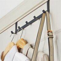 CW Hooks Over The Door 5 Hooks HomeOrganizer RackCoat HatHangerKitchen Accessories Holder Rack