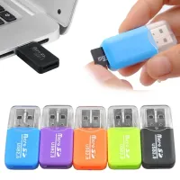 USB ขนาดเล็ก2.0ไมโครการ์ดความจำเครื่องอ่านการ์ด USB2.0อะแดปเตอร์เครื่องอ่านบัตรแฟลชเครื่องอ่านการ์ดความเร็วสูงสำหรับคอมพิวเตอร์แล็ปท็อปการ์ด