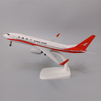 20ซม. โลหะผสมโลหะ China Air ShangHai Airlines Boeing 737 B737 Airways เครื่องบินรุ่น Diecast Air เครื่องบินรุ่นเครื่องบิน W ล้อ #007