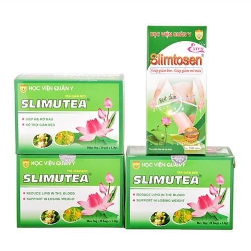 Hcmliệu trình giảm cân 1 hộp slimtosen extra và 3 trà sen slimutea - ảnh sản phẩm 1