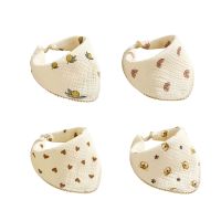 【CW】 Baby Bandana Drool Bibs Handkerchief Absorbent Bib for Drooling and Teething Soft Cotton