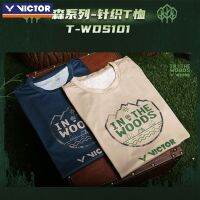 VICTOR Victory เครื่องแบบแบดมินตัน Mori Series แฟชั่นอเนกประสงค์เสื้อยืดถักระบายอากาศได้ดี T-WDS101ทันสมัย