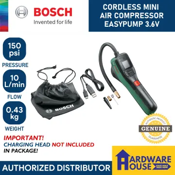 Bosch Electric Air Pump Mini Compressor EasyPump 3.6V 150PSI Portable Tire  Inflatable Pump for Car Motorcycle Bicycle Ball