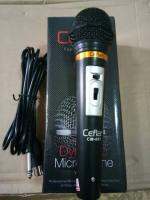 Microphone Ceflar With Cable ไมโครโฟน คุณภาพสูง แบบสาย รุ่น CM-003 มีปุ่มปรับระดับเสียง 3 ระดับ (Black)