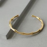 INFINITE - 18k Gold Plated Bracelet กำไลข้อมือ รุ่น bamboo งานดีไซส์ กำไล ผู้หญิง แฟชั่น งานพรีเมียม กำไลสแตนเลส ชุบทอง