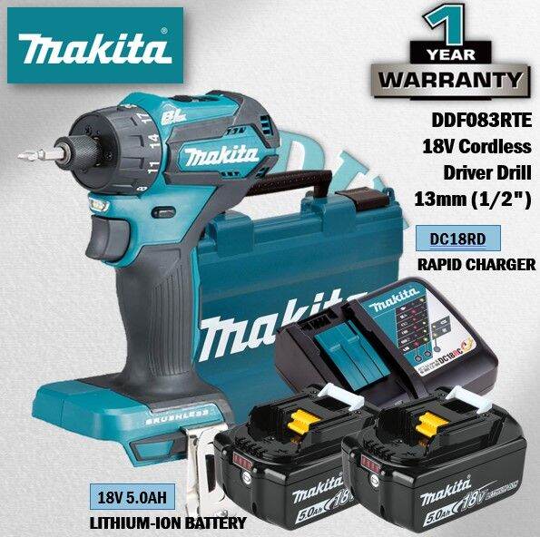 MAKITA DDF083RTE / DDF083RFE / DDF083Z 18V Cordless Driver Drill 13MM ...