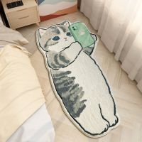 Kawaii Cat Mats Non-slip Bedside Rug Shaggy Floor Mat for Living Room Funny Rugs Entrance Doormat Home Decor Tapis 현관매트 매트