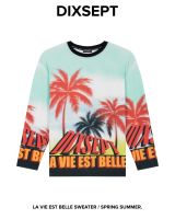 [ DIXSEPT ] Sweater La vie est belle - เสื้อสเวตเตอร์พิมพ์ลาย