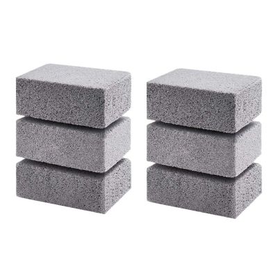 6Pcs BBQ Grill Clean Brick Block Barbecue Cleaning Stone BBQ Racks Stains Grease Cleaner Gadgets Kitchen BBQ Tools