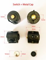 Flashlight 22 mm Central Switch Metal Silicone Switch Cap Flashlight Button Switch Spare Parts Accessories