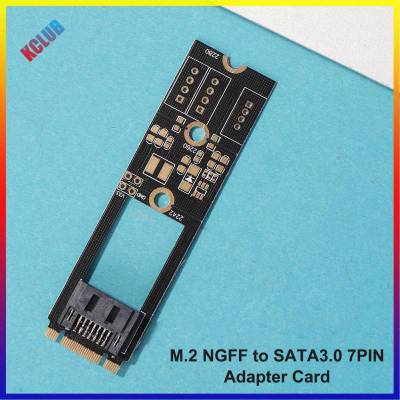 M.2กุญแจ B-M เพื่อ SATA3.0ไรเซอร์การ์ด M.2 NGFF เพื่อ SATA3.0การ์ดบอร์ดอะแดปเตอร์7ขา