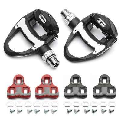 Wellgo R312 249G Ultra-Light Carbon Road Bicycle Clipless Pedals With 3 Bearing Include Two Pairs Cleats