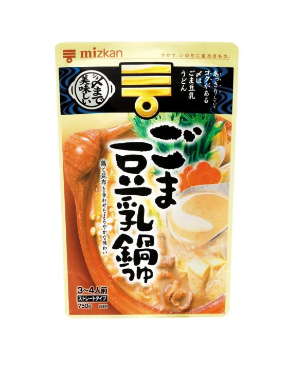 Mizkan Hot Pot Soup Base Sesame and Soymilk Nabe Soupbase 750g Made
