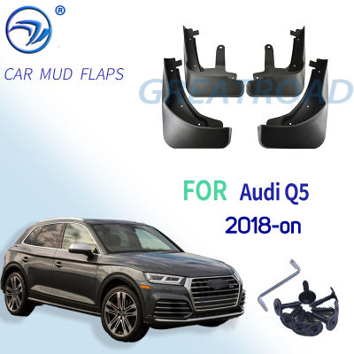 รถ Mud Flaps Splash Guards Mudguards Mudflaps สำหรับ Fender อุปกรณ์เสริมสำหรับ Audi Q5 FY 2018 2019 2020 2021