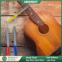 WDGREAT ชุดไฟล์นัทกีต้าร์3ชิ้นเครื่องมือลูเทียร์ไฟล์กีตาร์ Fret Crowning สำหรับเบส