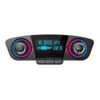 FM Transmitter Bluetooth-compatible 5.0 Handsfree Car Kit Audio MP3 Player With 21A Fast Charger Auto FM Modulator