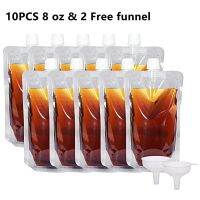 10 Pcs Fluid Bag Great Convenient Drinking Flask Transparent Liquid Containers Toiletry for Travel Use