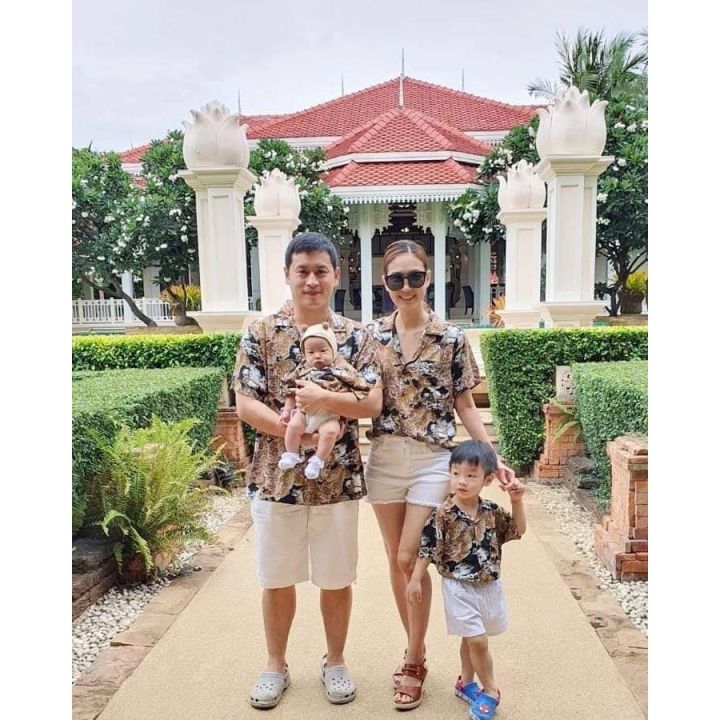 เสื้อฮาวาย-ใส่ได้ทุกเพศทุกวัย-เสื้อครอบครัว-เด็ก-amp-ผู้ใหญ่-hawaiian-aloha-shirts