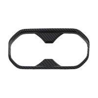 ❃♝ Carbon Fiber Front Water Cup Holder Cover Trim For MG4 EVMulan 2022 2023 2024 Cup Slot Decorative Cover Car Accessories