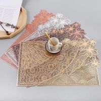 【CC】▥✥  Hollow Non-slip Placemat Coaster Resistant Insulation Dish Cup Table