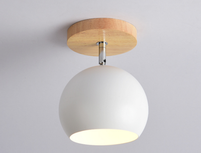 Modern Wood Ceiling Light Bedroom Fixture Adjustable Metal Lampshade Nordic Lamp for Corridor Aisel Indoor Hallway Luminaire