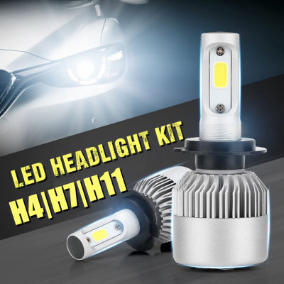 H4 LED H7 LED H11 LED ไฟหน้าหลอดไฟ COB รถ LED ไฟหน้าหลอดไฟ Hi/Lo Beam 16000LM 6000K ไฟหน้าอัตโนมัติ 12V ไฟ LED สำหรับรถยนต์-dliqnzmdjasfg