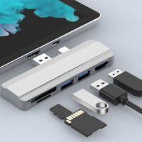 USB HUB 3.0 Docking Station สำหรับ Pro 456ถึง USB3.0พอร์ต HDMI Sdtf Reader Splitter Adapter