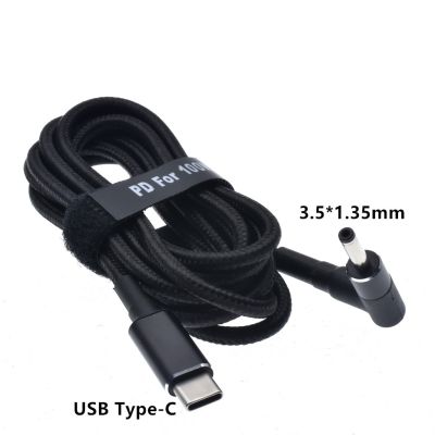 【YF】 USB C to 3.5x1.35mm Male Plug Fast Charging Cable for Ezbook Laptop Type Converter Cord 65/100W