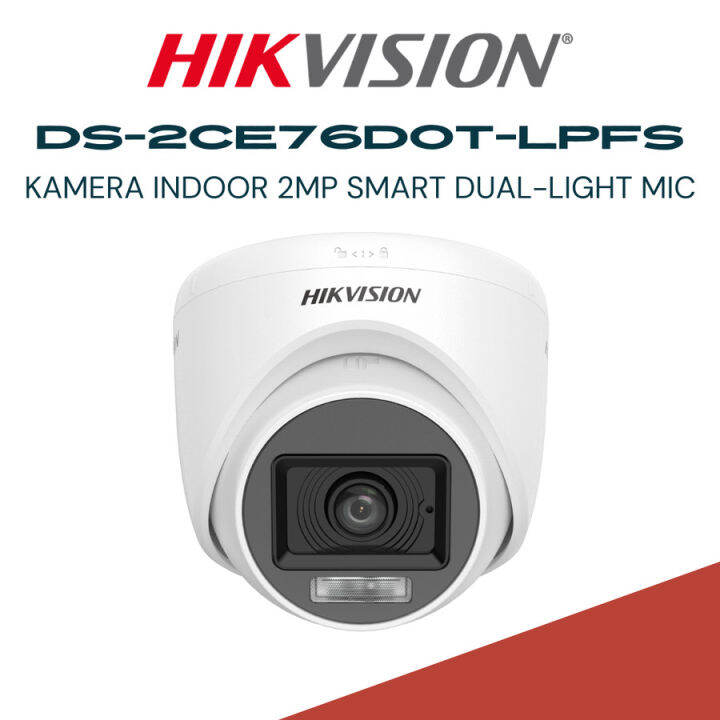 Hikvision Ds 2ce76d0t Lpfs 2mp Dual Light Audio Mic Lazada Indonesia