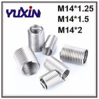 30ชิ้น M14 * 1.25/1.5/2แทรกด้ายลวด A2stainless M14สกรูปลอกเกลียวตัวแทรกซ่อมแซมเกลียวลวด Helicoil