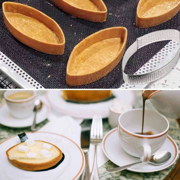 boat-shape-amp-triple-cornered-stainless-steel-tart-ring-tower-cake-mould-baking-tools-perforated-cake-mousse-ring