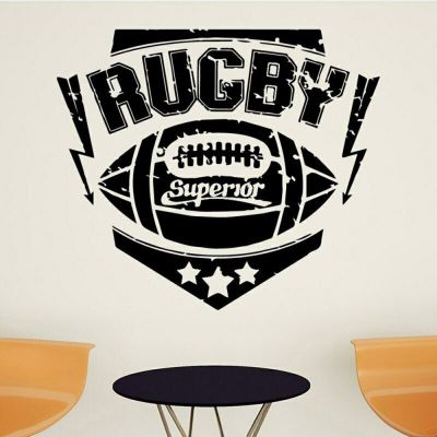 Rugby Sport Wall Stickers Kids Room Headboard Background Decoration Ball Sports Vinyl Wall Decals Living Room Art Decor Z582