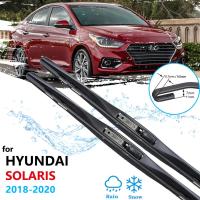 เบ็ดตกปลาสำหรับ Hyundai Solaris 2018 2019 2020 HC ไม้เช็ดรถใบมีดสติ๊กเกอร์ตกแต่งรถยนต์กระจกหน้าที่ปัดน้ำฝน