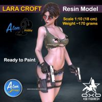 Tomb Raider - Lara Croft Model Figure [Scale 1:10] Ready to Paint - โมเดลเรซิ่น Lara Croft ขนาด 1:10 [Atom Design]