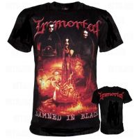 เสื้อวง IMORTAL DAMNED IN BLACK ROCK YE ROCK ไซส์ S M L 2023